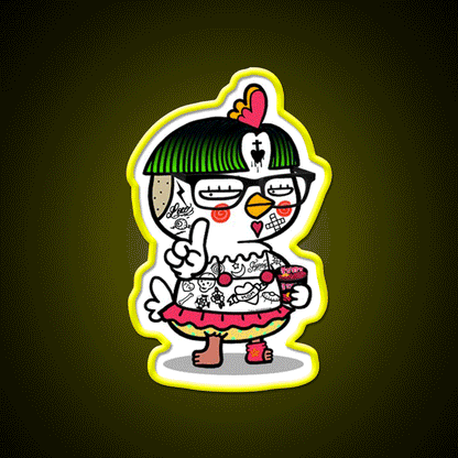 Hochi Remix Spicy Korean Noodles Fast Food Led Neon Sign For Burger Place Rgb Color