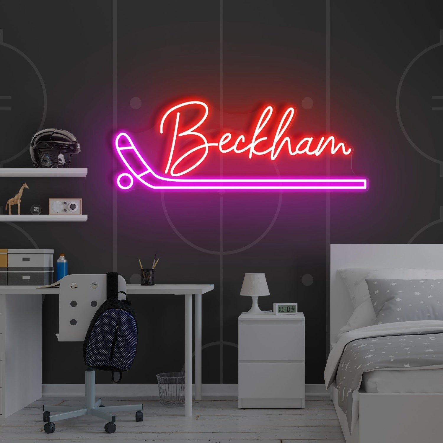 Hockey Led Neon Sign With Your Kids Name | Shineneon