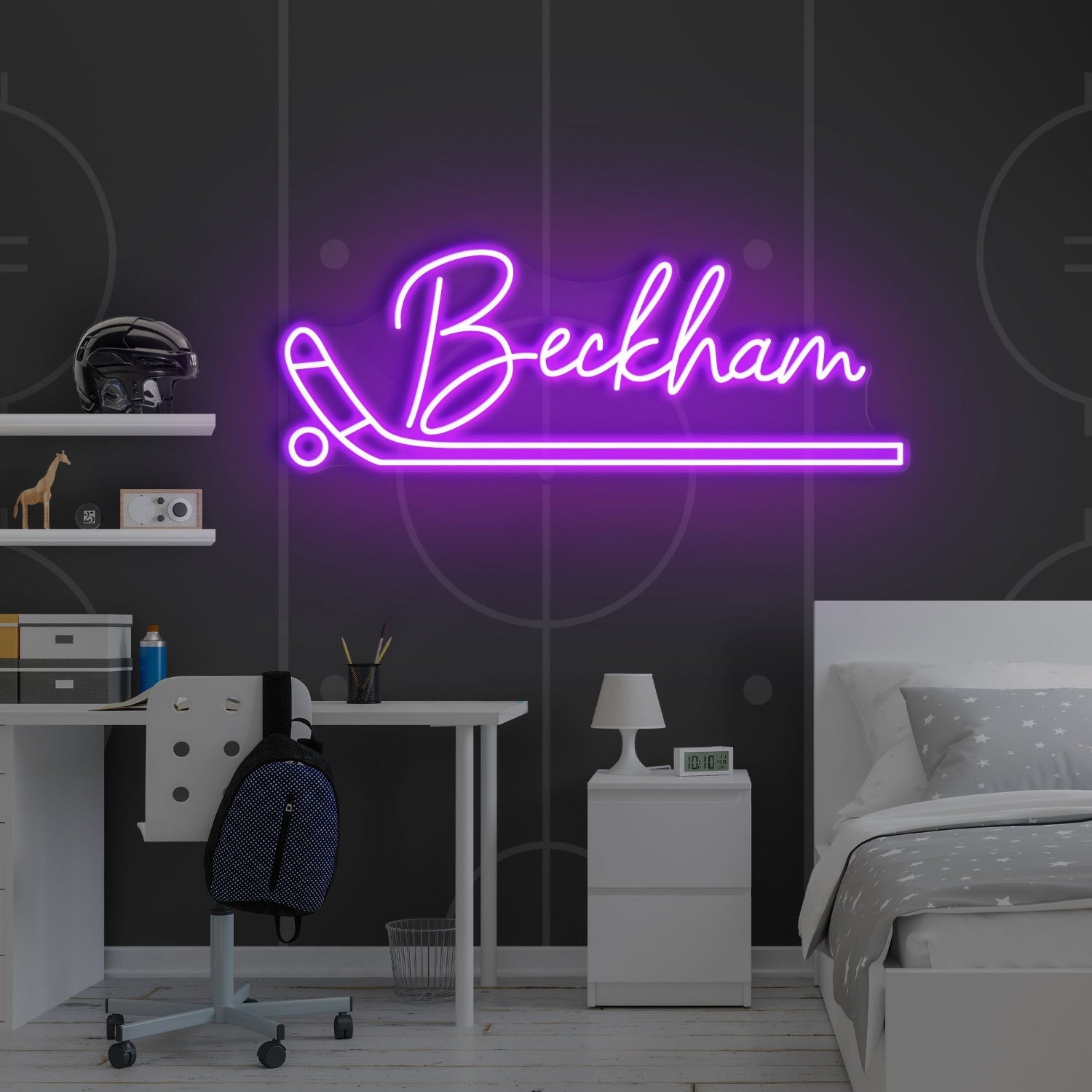 Hockey Led Neon Sign With Your Kids Name | Shineneon