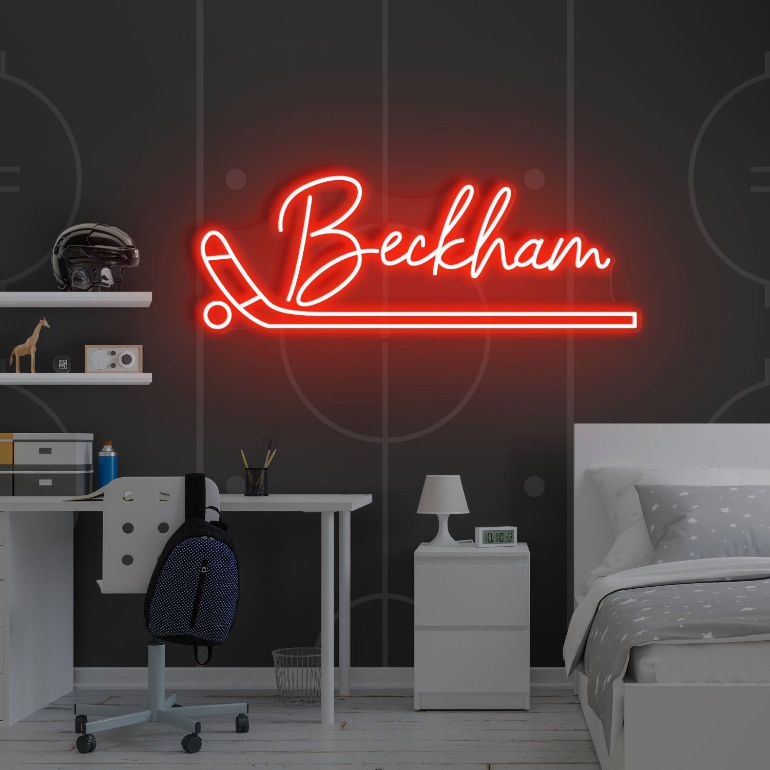 Hockey Led Neon Sign With Your Kids Name | Shineneon