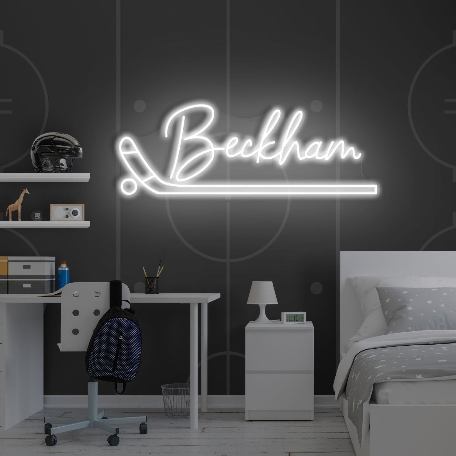 Hockey Led Neon Sign With Your Kids Name | Shineneon