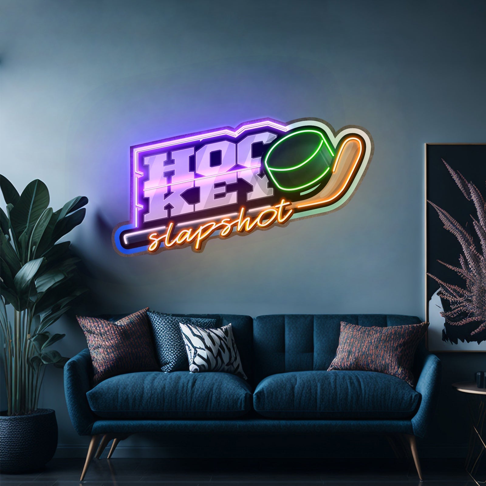 Hockey Slapshot Led Neon Sign Light Custom Led Signs - Shineneon