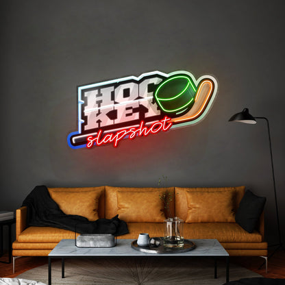 Hockey Slapshot Led Neon Sign Light Custom Led Signs - Shineneon