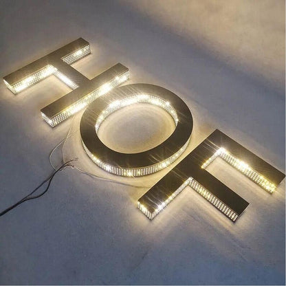 Hof 3D Frontlit And Backlit Channel Letter Led Light Sign - Shineneon