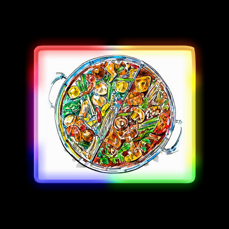 Hogo Chinese Samovar Led Neon Sign Chinese Food Rgb Color