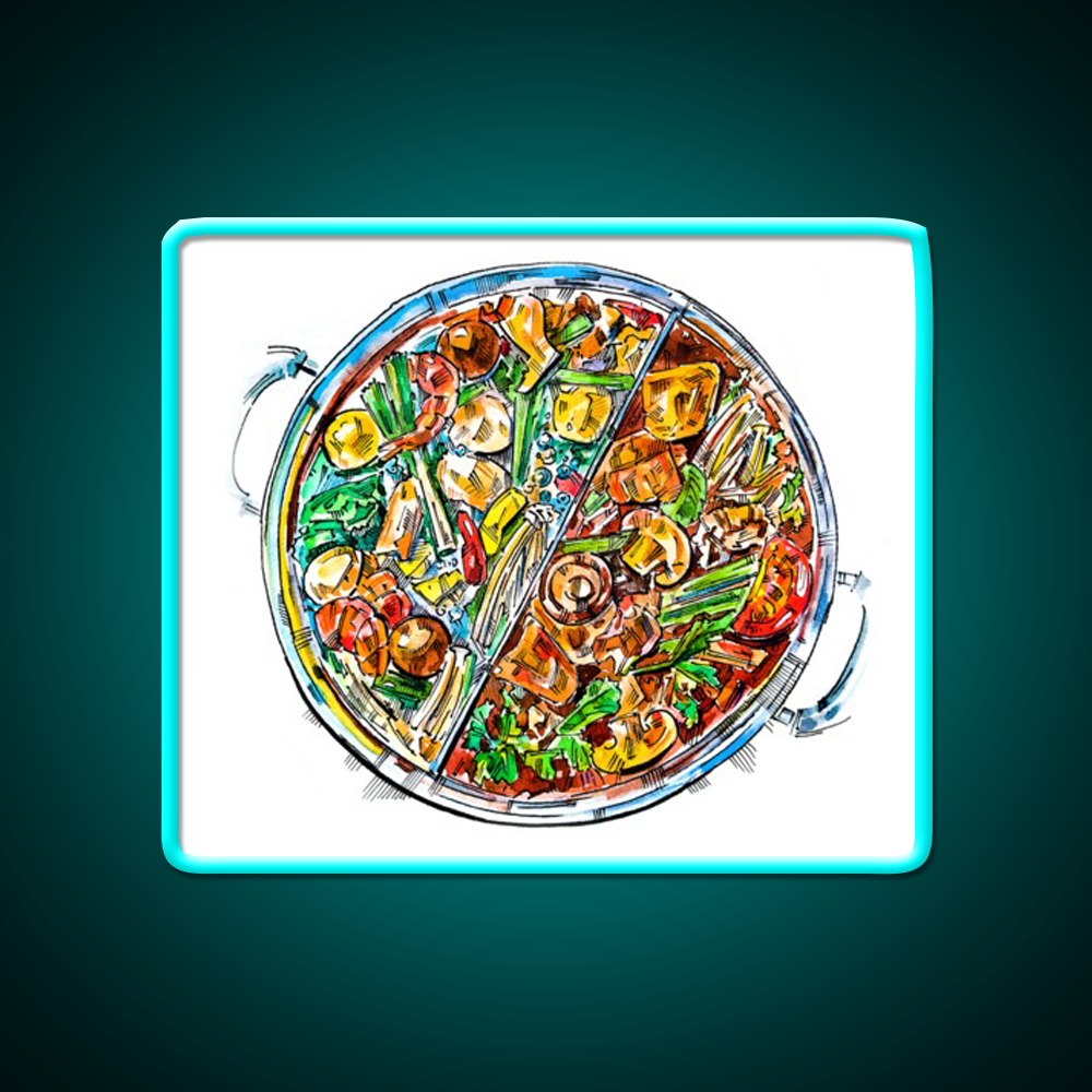 Hogo Chinese Samovar Led Neon Sign Chinese Food Rgb Color - Shineneon