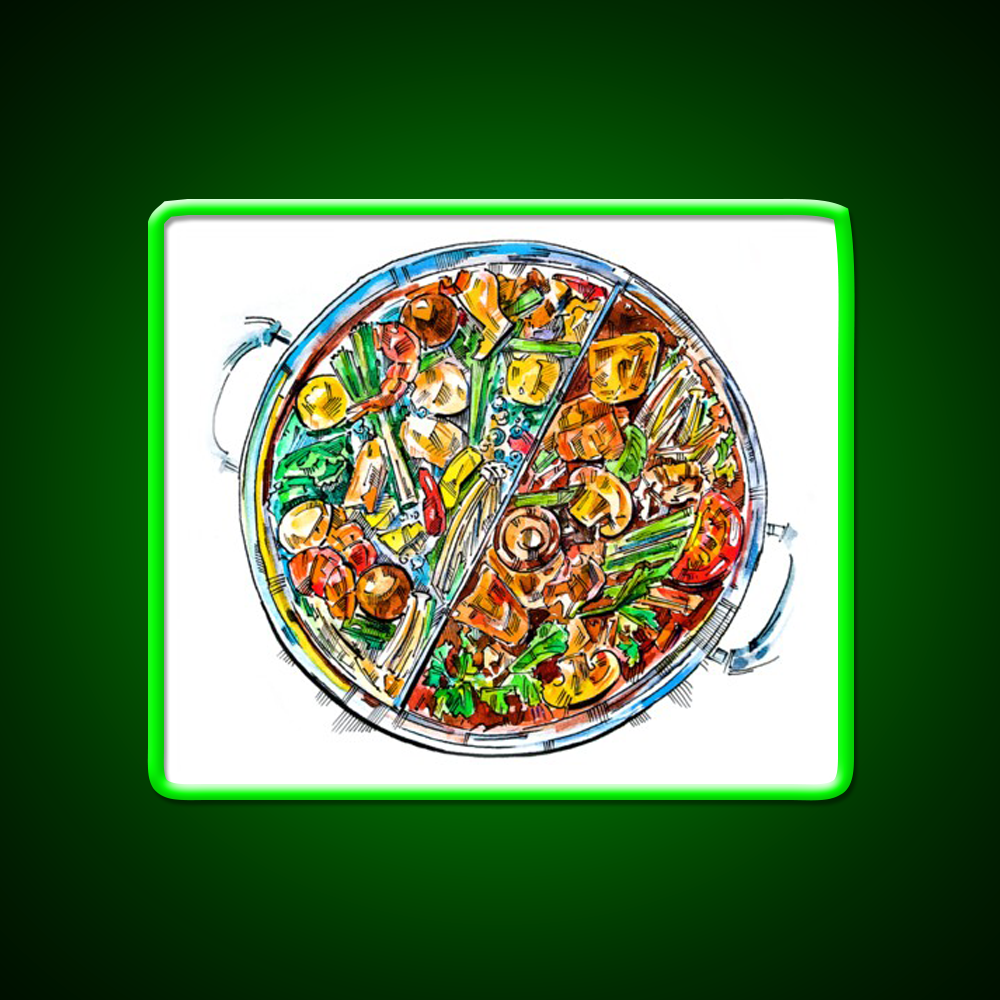 Hogo Chinese Samovar Led Neon Sign Chinese Food Rgb Color - Shineneon