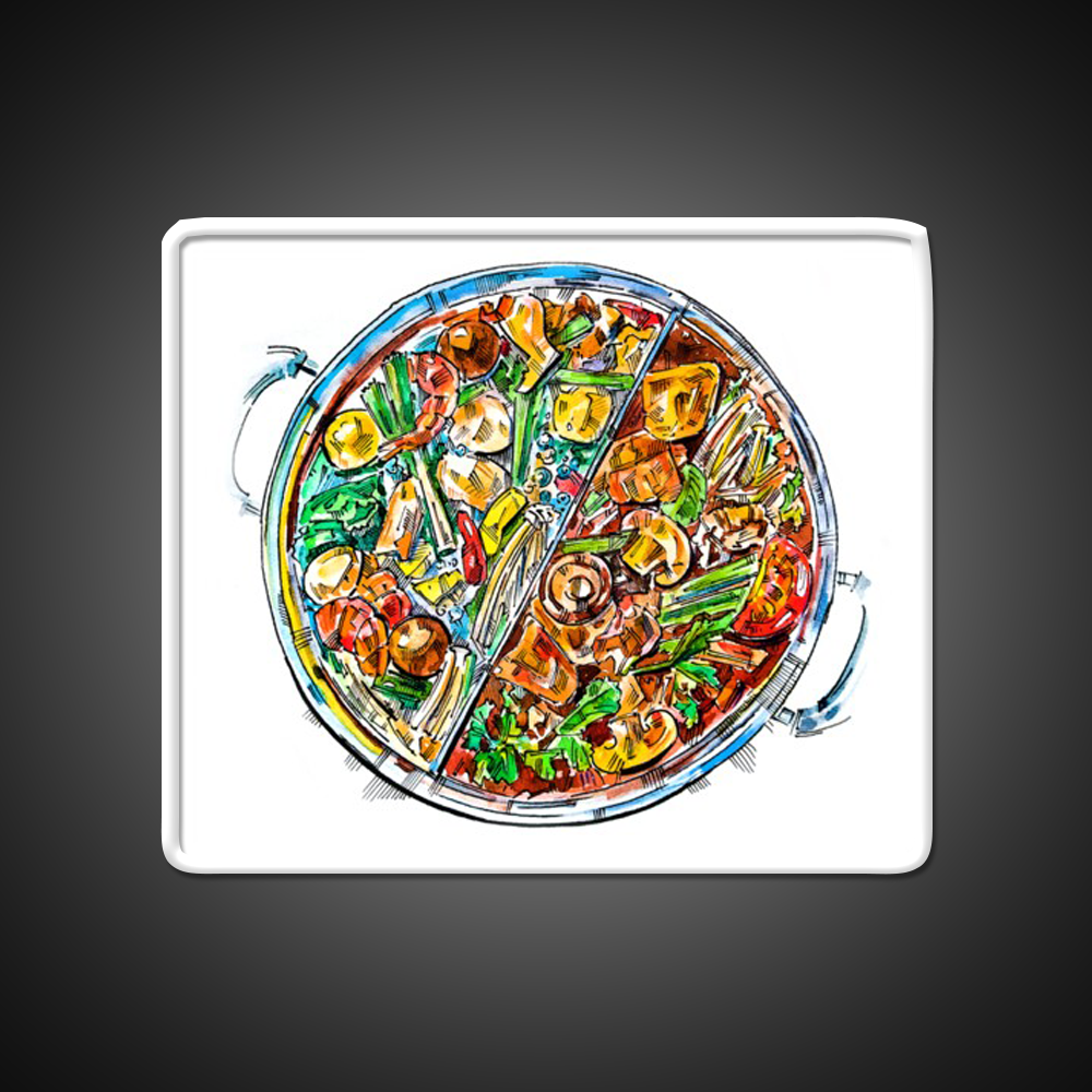 Hogo Chinese Samovar Led Neon Sign Chinese Food Rgb Color - Shineneon