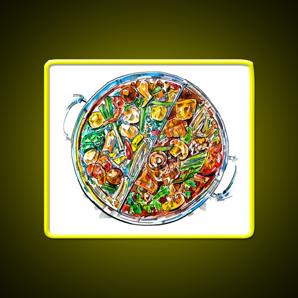 Hogo Chinese Samovar Led Neon Sign Chinese Food Rgb Color - Shineneon