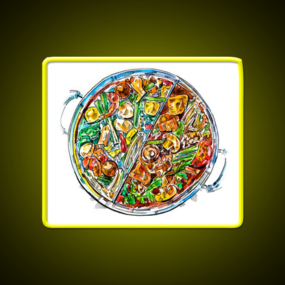 Hogo Chinese Samovar Led Neon Sign Chinese Food Rgb Color - Shineneon