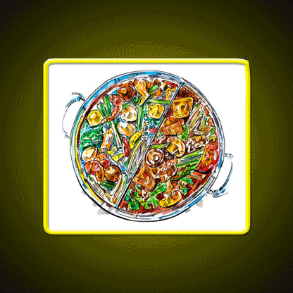 Hogo Chinese Samovar Led Neon Sign Chinese Food Rgb Color