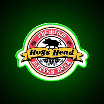 Hogs Head Butter Beer Bar Decor Led Neon Sign Rgb Color - LED neon sign view 8