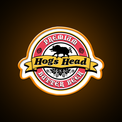 Hogs Head Butter Beer Bar Decor Led Neon Sign Rgb Color - LED neon sign view 6
