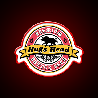 Hogs Head Butter Beer Bar Decor Led Neon Sign Rgb Color - LED neon sign view 10