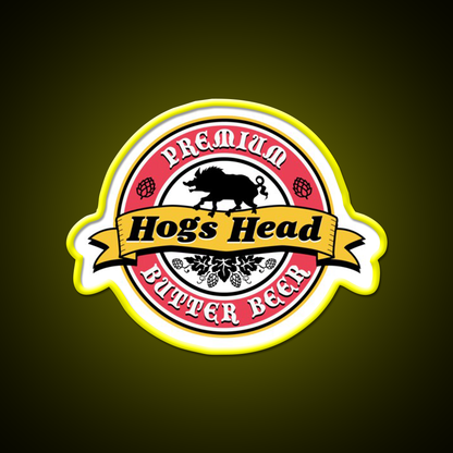 Hogs Head Butter Beer Bar Decor Led Neon Sign Rgb Color - LED neon sign view 7