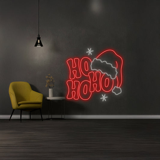 Hohoho Neon Sign Christmas Decor