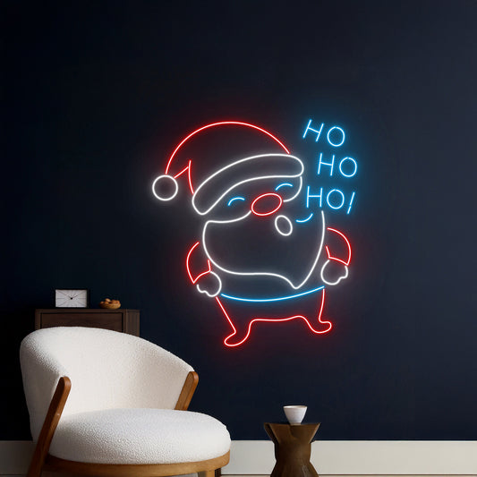 Hohoho Neon Sign Merry Christmas Led Light Happy New Year Neon Light