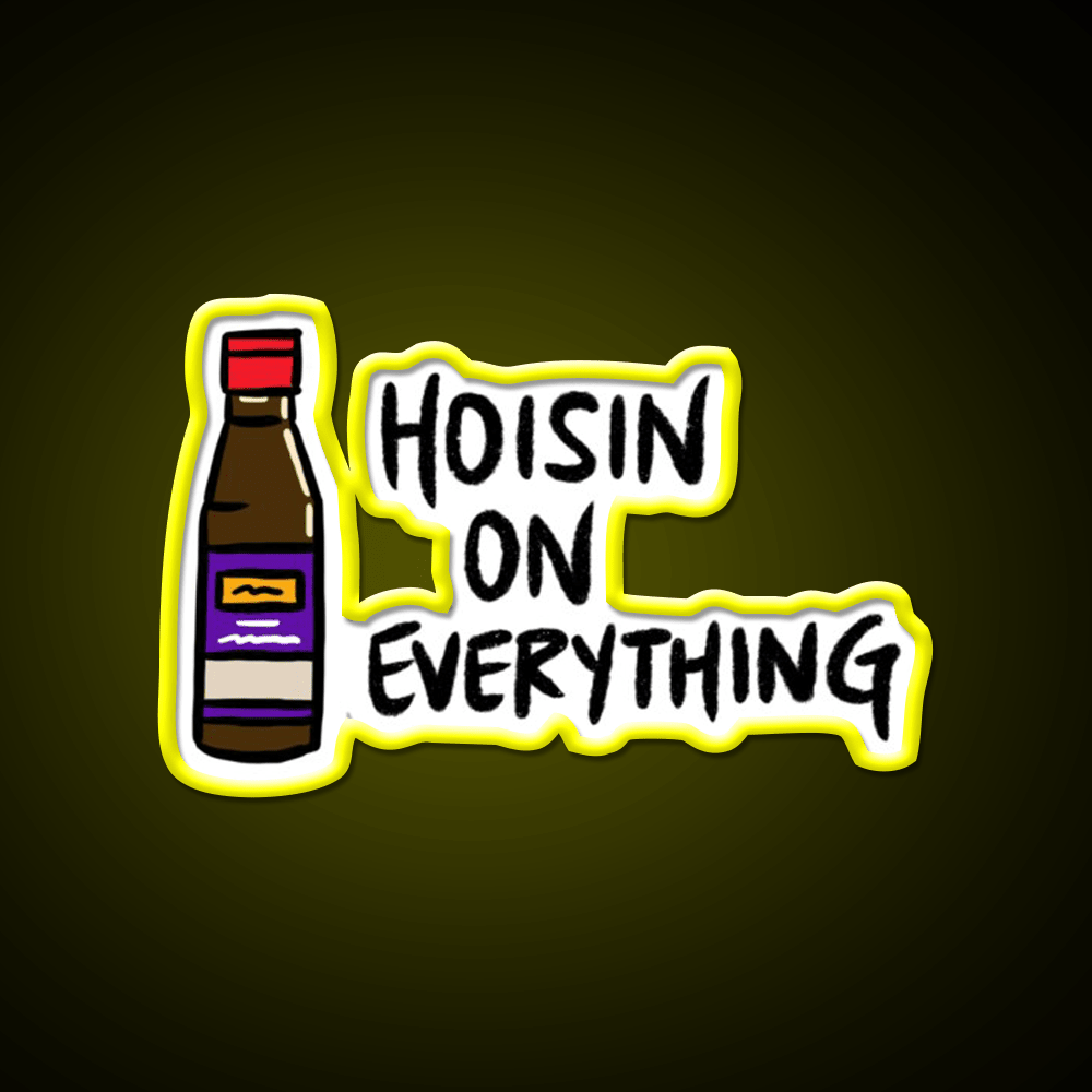 Hoisin Sauce On Everything Sauce Bottle Led Neon Sign Chinese Food Rgb Color - Shineneon
