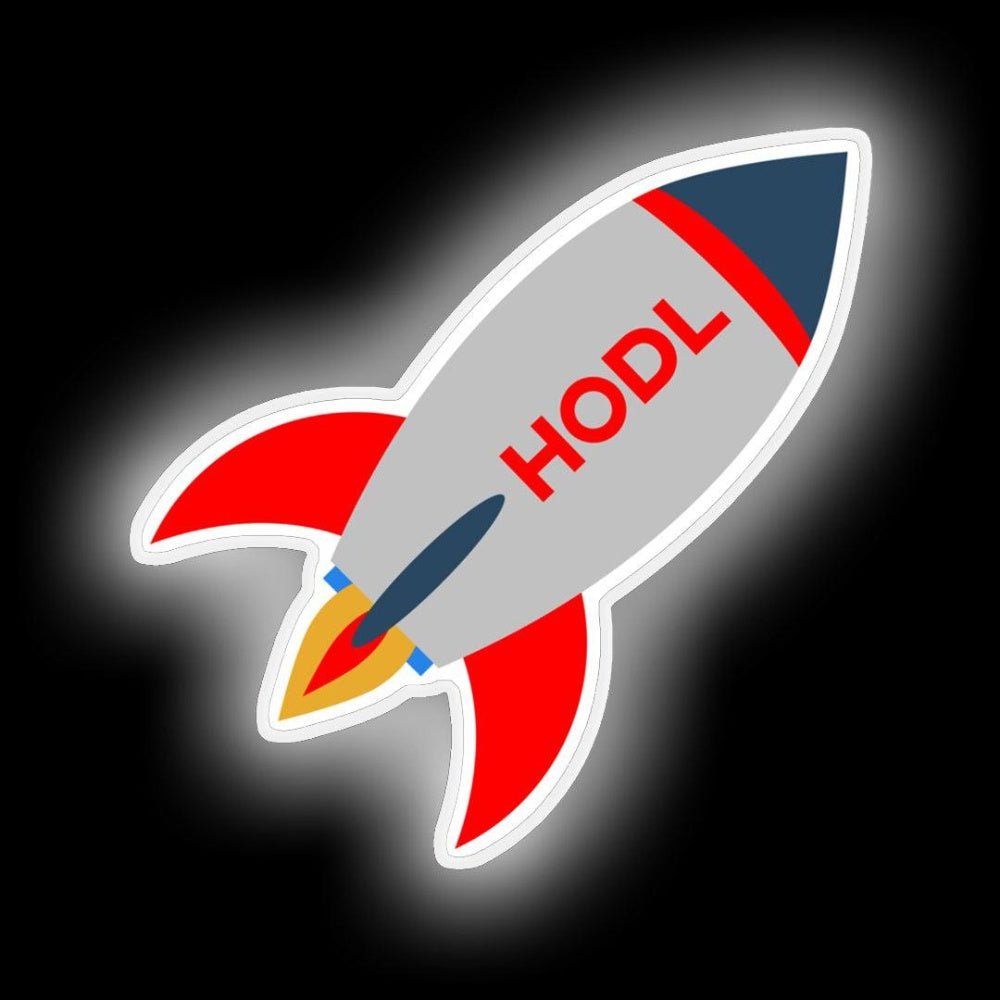 Hold Crypto Rocket Neon Sign - Shineneon