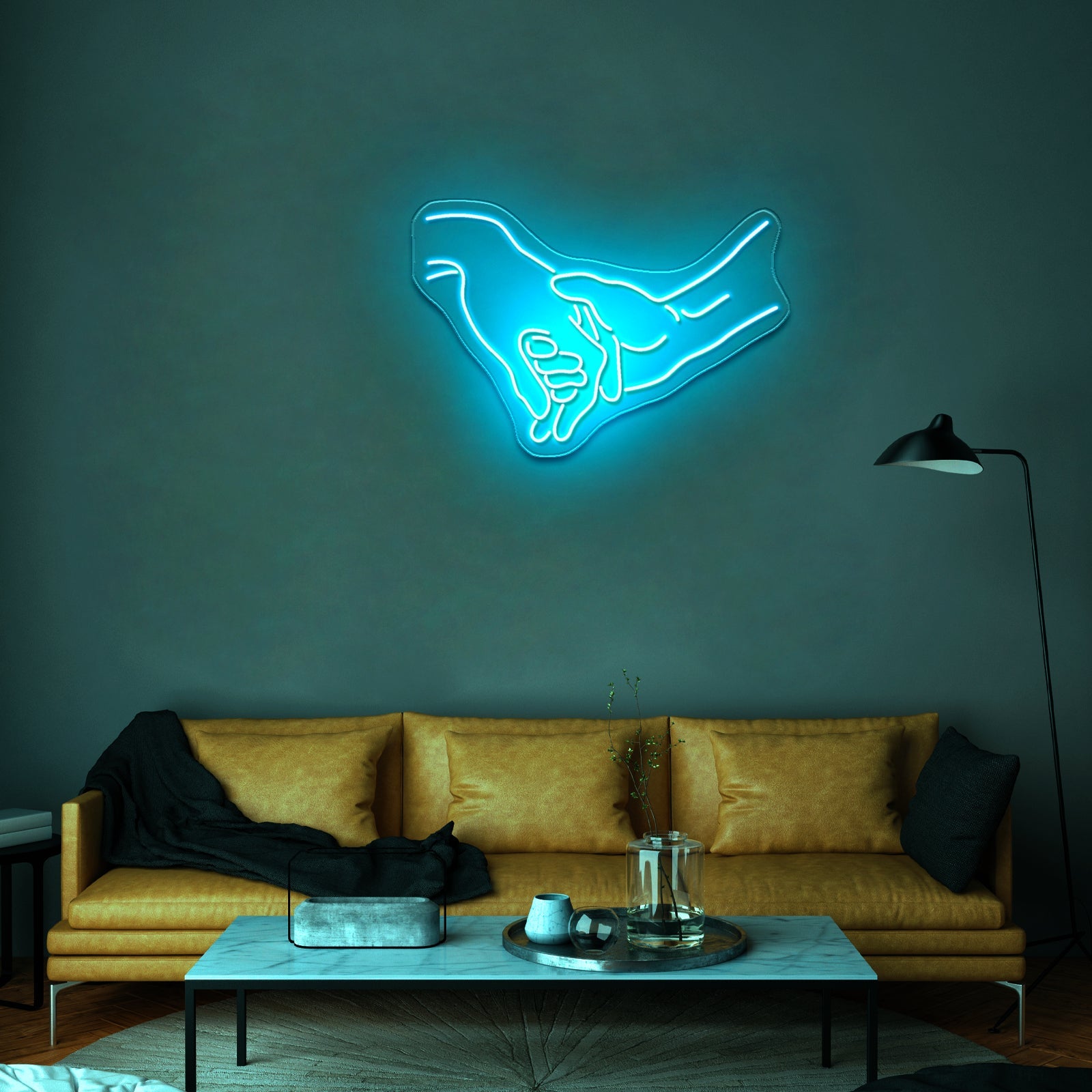 Holding Hands Neon Sign Romantic Wall Decor Neon Sign For Sale - Shineneon