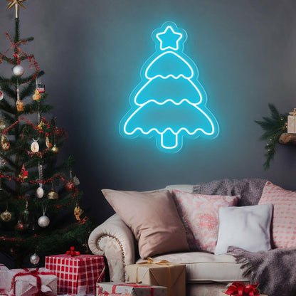 Holiday Celebrations Christmas Tree Shining Star Neon Sign | Shineneon