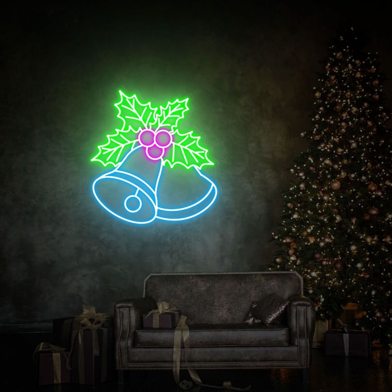 Holiday Season Christmas Bells Led Neon Sign | Shineneon