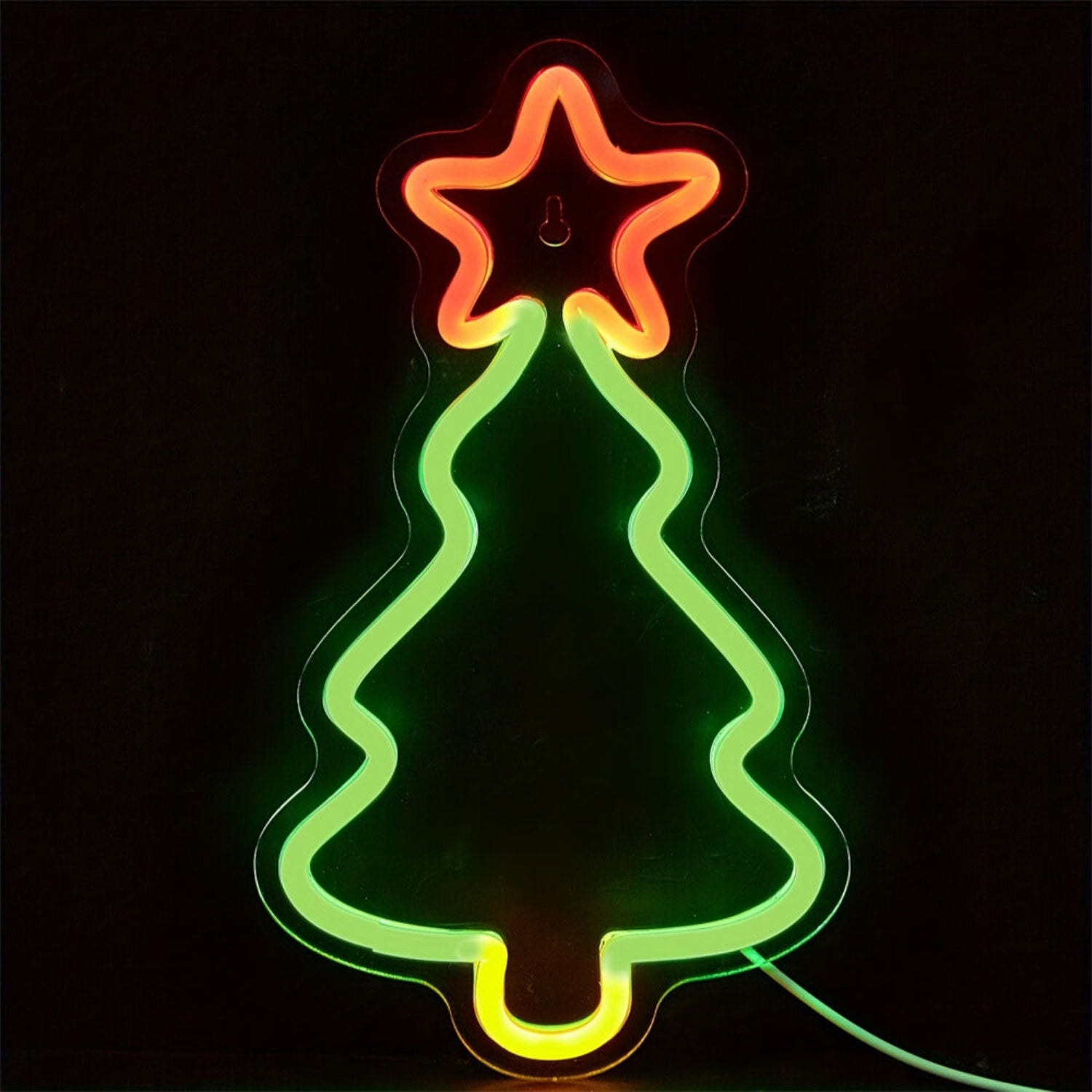 Holidays Back Plate Led Neon Sign Light Christmas Tree | Shineneon