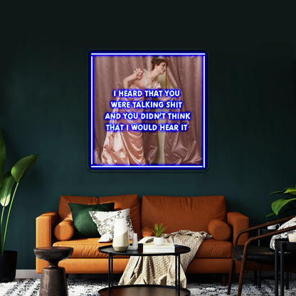 Hollaback Girl Eavesdropping Artwork Large Neon Signs - LED neon sign view 5