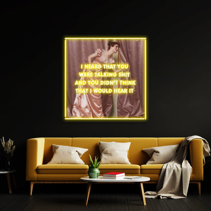 Hollaback Girl Eavesdropping Artwork Large Neon Signs - LED neon sign view 7