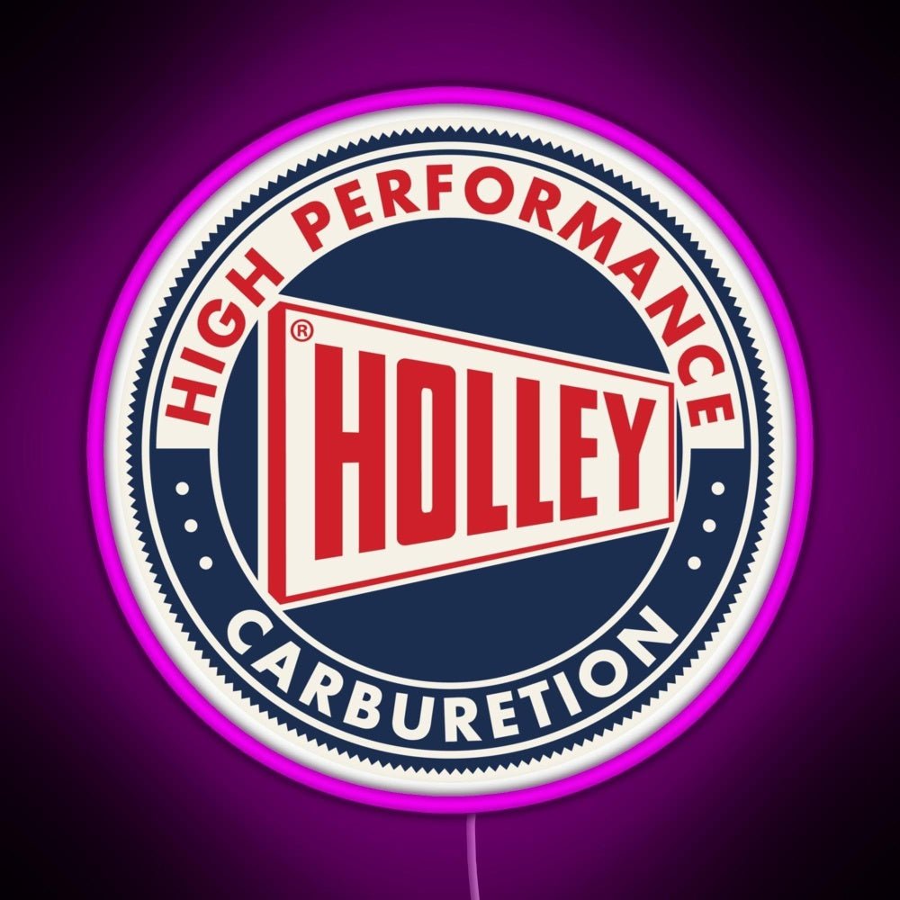 Holley High Performance Carburetion Rgb Neon Sign - Shineneon