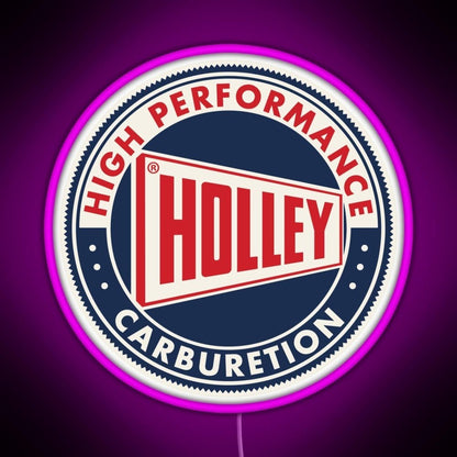Holley High Performance Carburetion Rgb Neon Sign - Shineneon