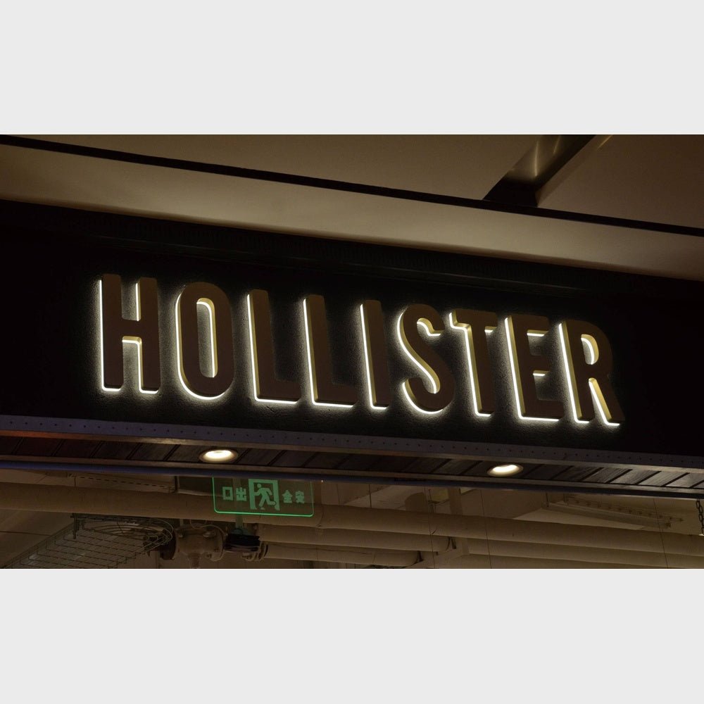 Hollister 3D Backlit Channel Letters Led Light Sign - Shineneon