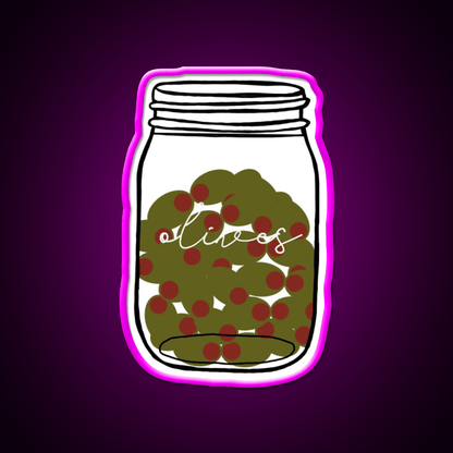 Holly S Olives Snack Food Led Neon Sign Rgb Color - Shineneon