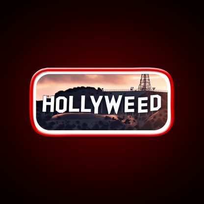 Hollyweed Hemp Inspired Green Leaf Led Neon Sign Rgb Color - Shineneon