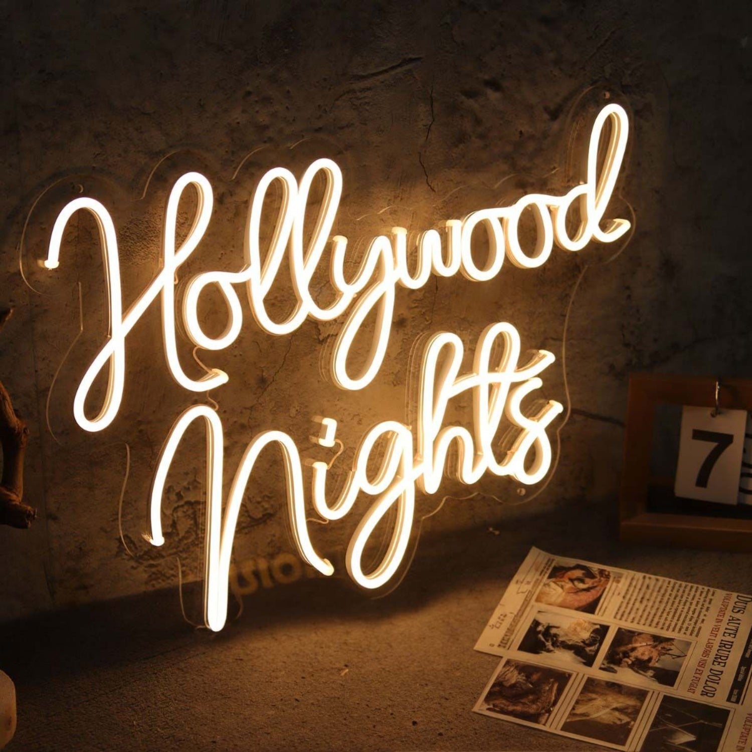Hollywood Nights Led Neon Sign For City And Nightlife Decor - Shineneon