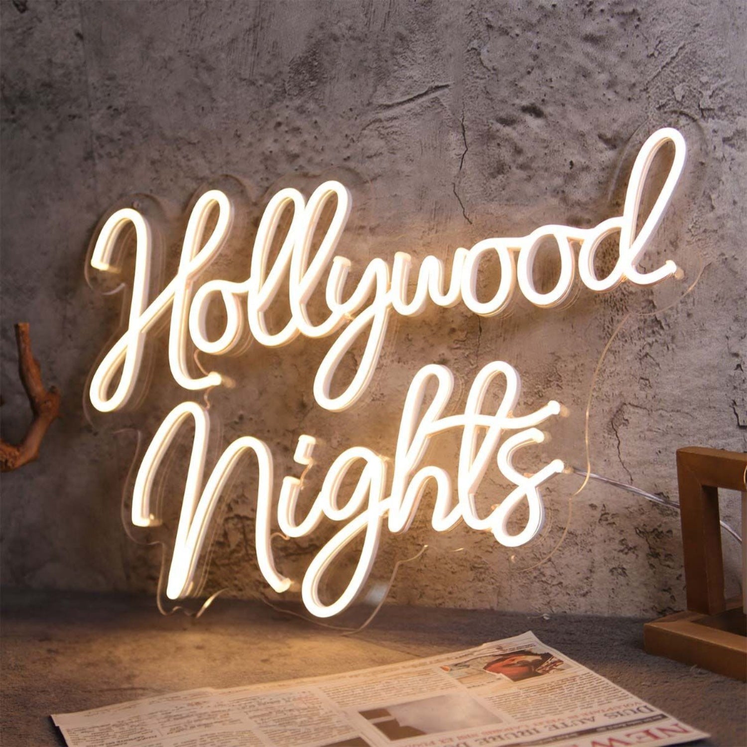 Hollywood Nights Led Neon Sign For City And Nightlife Decor | Shineneon