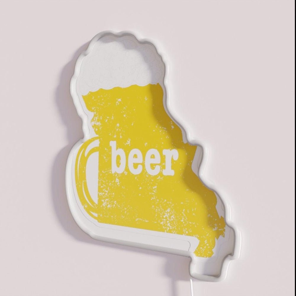 Home Brew Beer Funny Missouri Funny Beer Apparel Rgb Led Neon Sign - Shineneon
