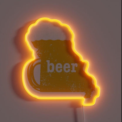 Home Brew Beer Funny Missouri Funny Beer Apparel Rgb Led Neon Sign - Shineneon