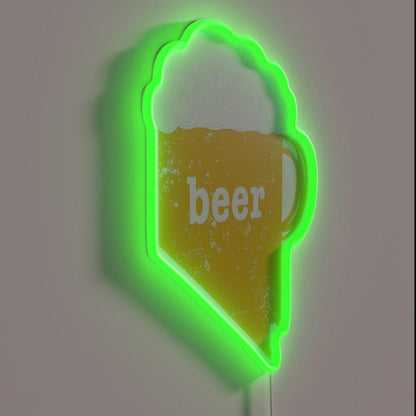 Home Brew Beer Funny Nevada Funny Beer Apparel Rgb Led Neon Sign - Shineneon