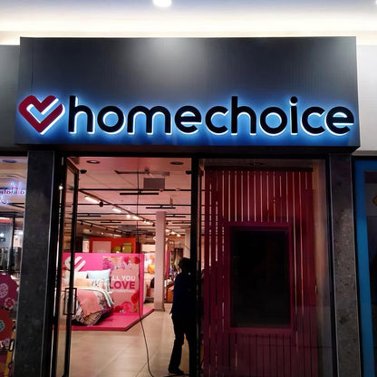 Home Choice 3D Backlit Letters Business Metal Led Sign - Shineneon