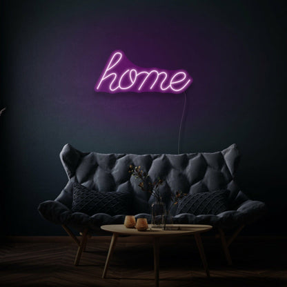 Home Cursive Neon Welcoming And Warm Atmosphere - Shineneon