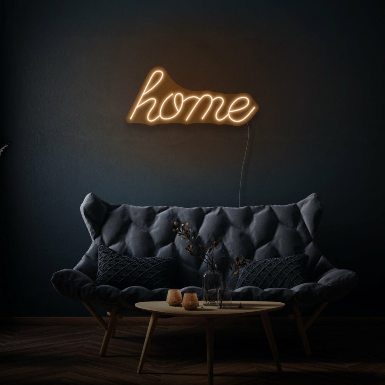 Home Cursive Neon Welcoming And Warm Atmosphere - Shineneon