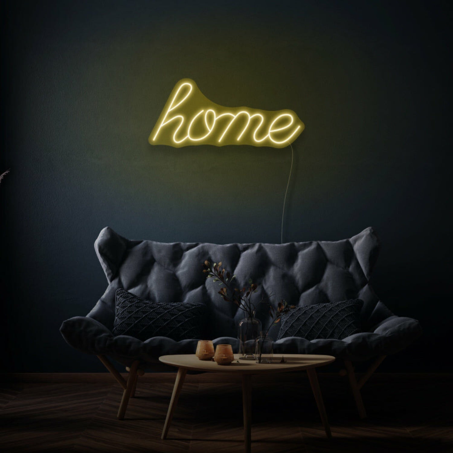 Home Cursive Neon Welcoming And Warm Atmosphere - Shineneon