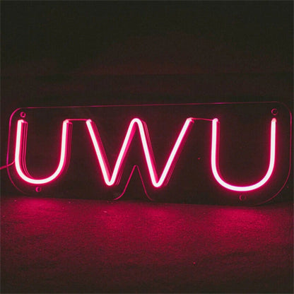 Home Decor Office Vibes And Bar Atmospheres Uwu Led Neon Sign - Shineneon
