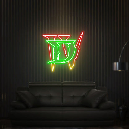 Home Diablo Led Neon Sign Game Rooms Office Decor And Parties - Shineneon