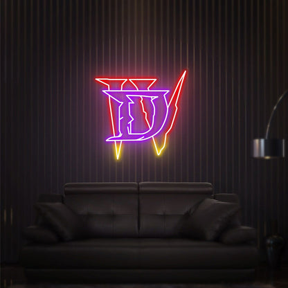 Home Diablo Led Neon Sign Game Rooms Office Decor And Parties - Shineneon