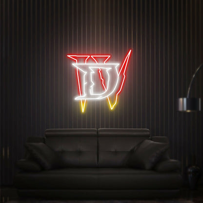 Home Diablo Led Neon Sign Game Rooms Office Decor And Parties - Shineneon