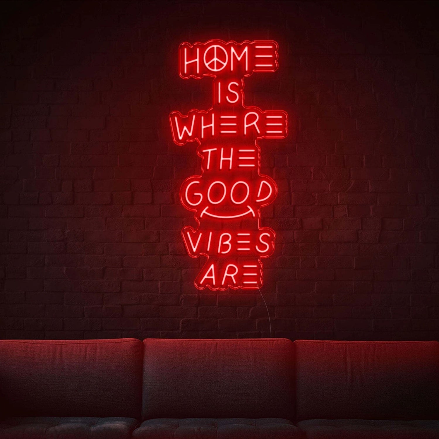 Home Is Where The Good Vibes Are Led Neon Sign - Shineneon