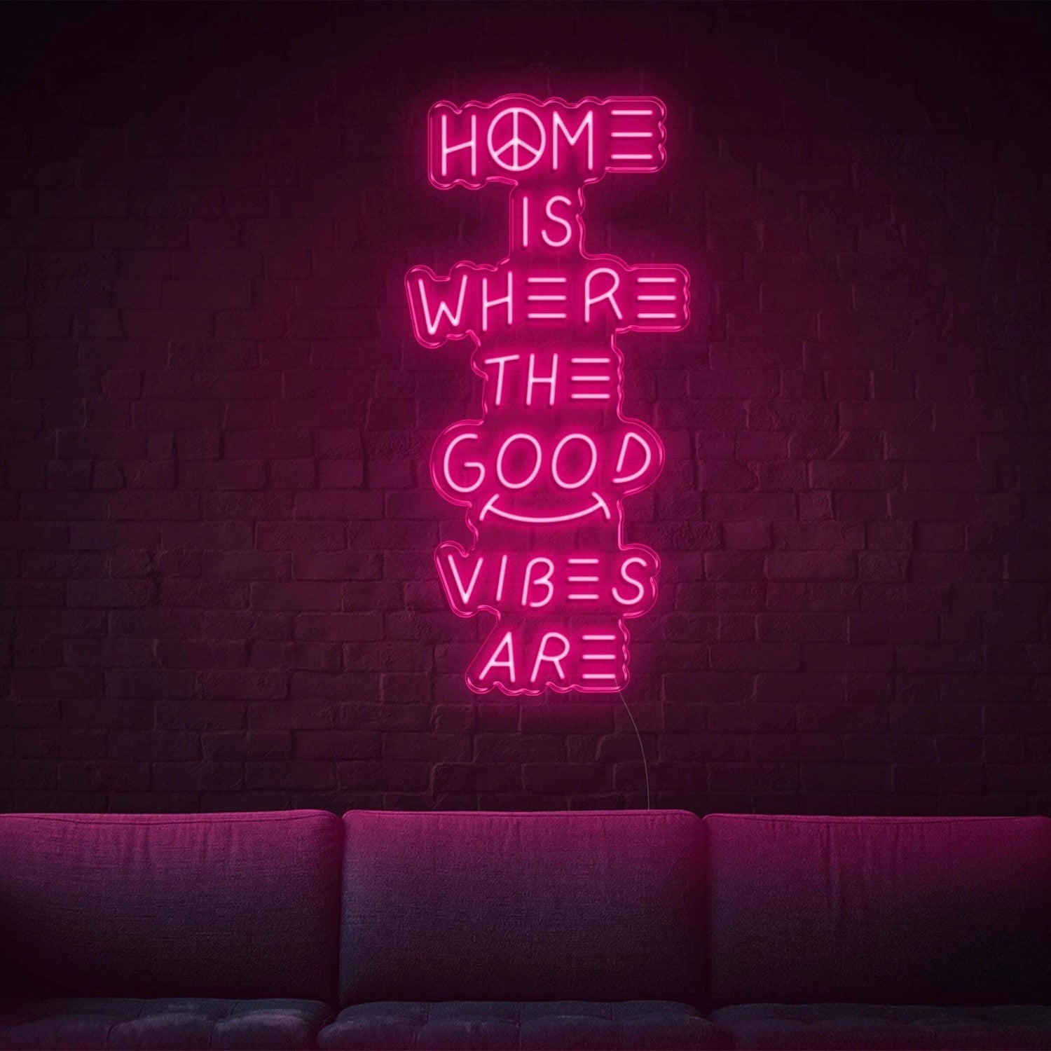 Home Is Where The Good Vibes Are Led Neon Sign - Shineneon