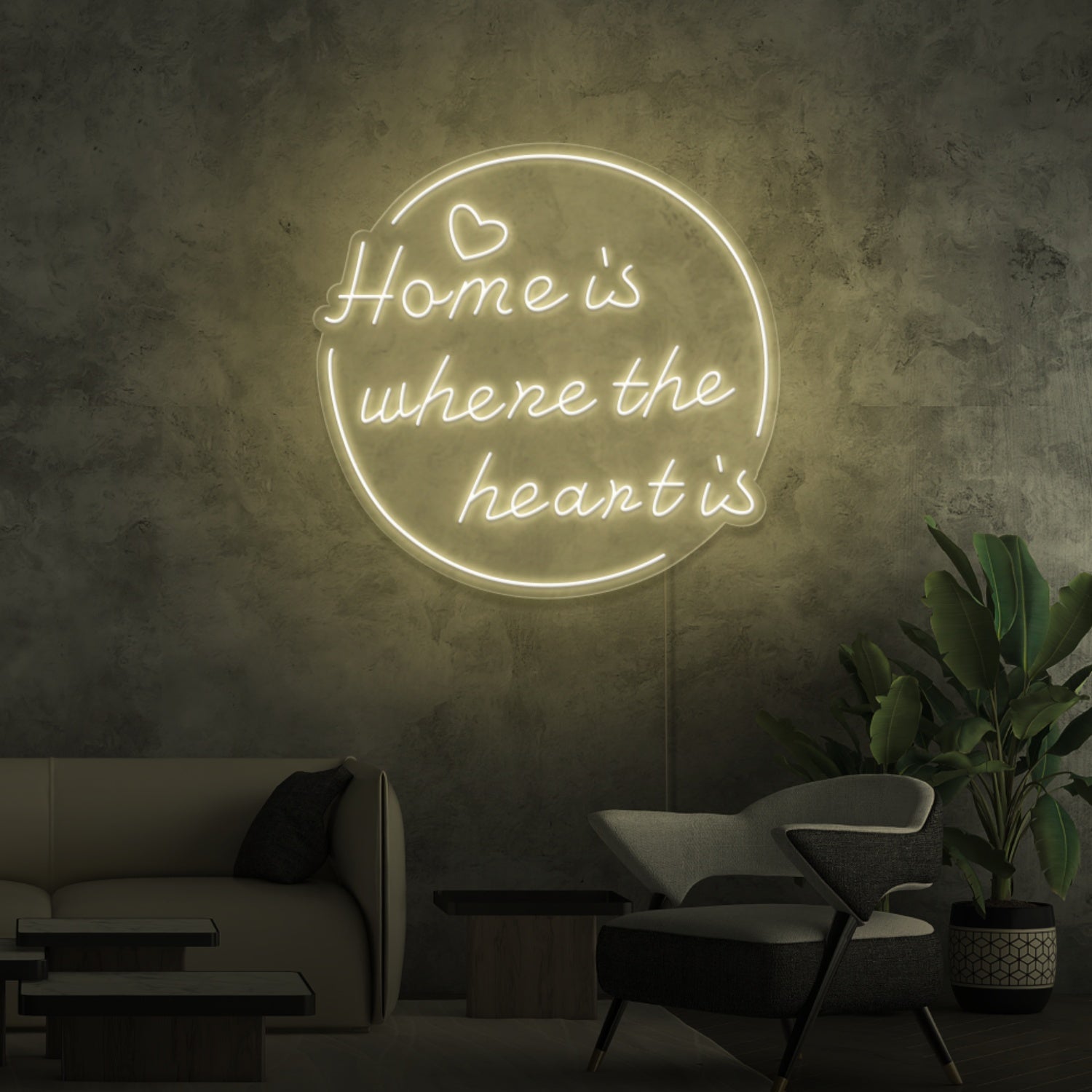 Home Is Where The Heart Is Led Neon Signs - Shineneon
